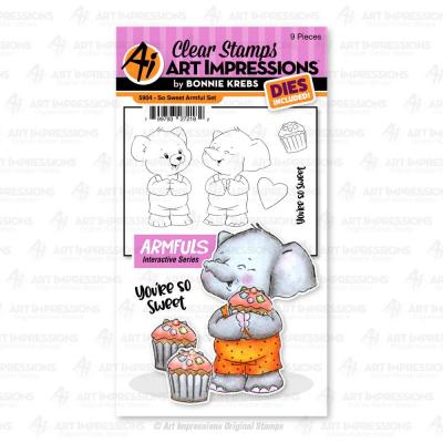 Art Impressions Clear Stamps und Outline-Stanzschablonen - So Sweet
